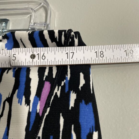 Worthington Multi-Color Faux Wrap Skirt Bold Abstract Pattern Sophisticated 14 - Picture 4 of 8